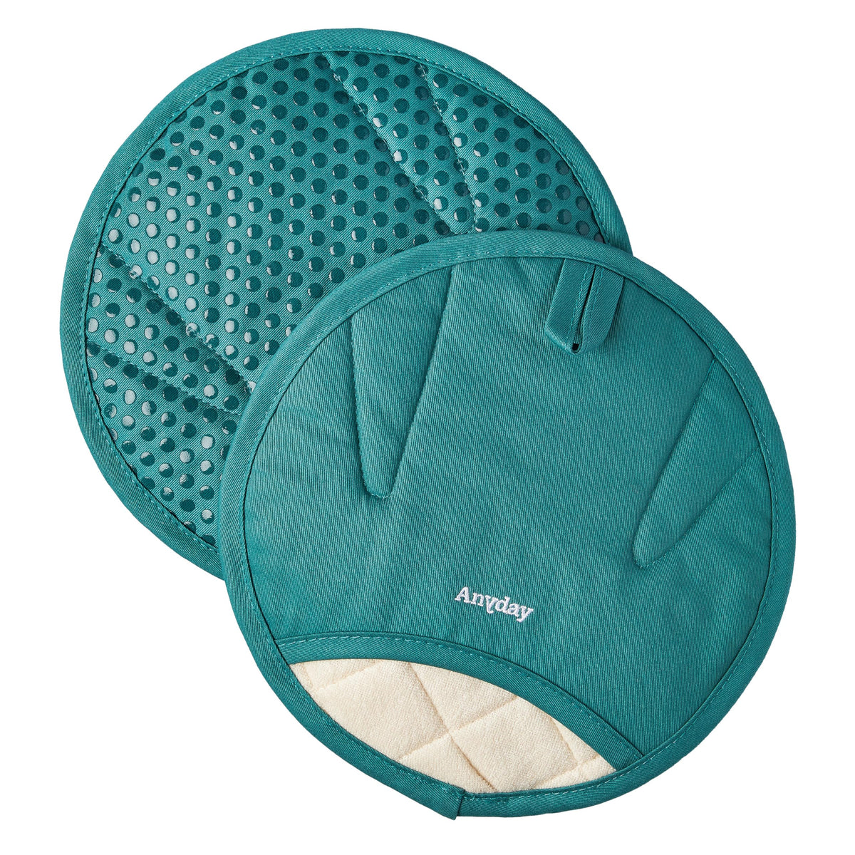 Anyday guantes manos circulares diseño: ajuste universal y comodidad.