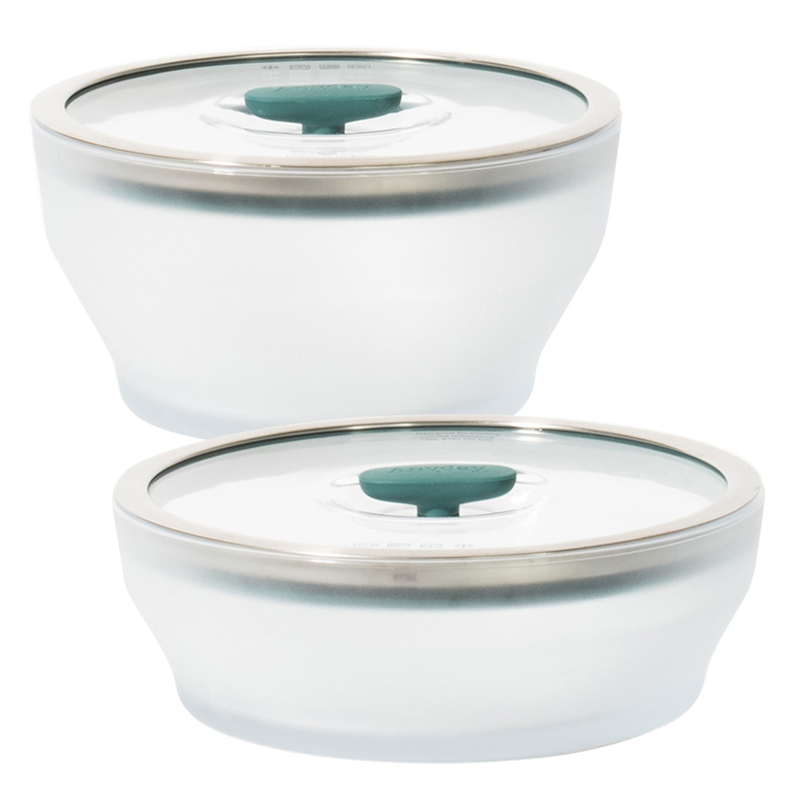 Anyday recipientes de vidro para microondas con tapas de cristal, ideales para recalentar