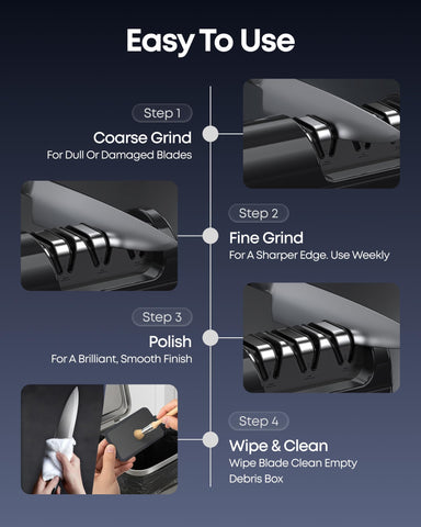 Afilador Anylot para cuchillos de cocina en casa, uso diario.