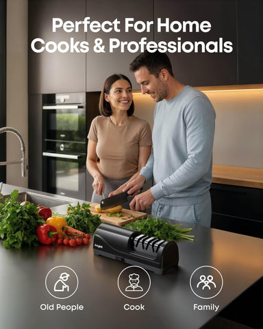 Regalo práctico para cocineros: afilador Anylot listo para regalar.