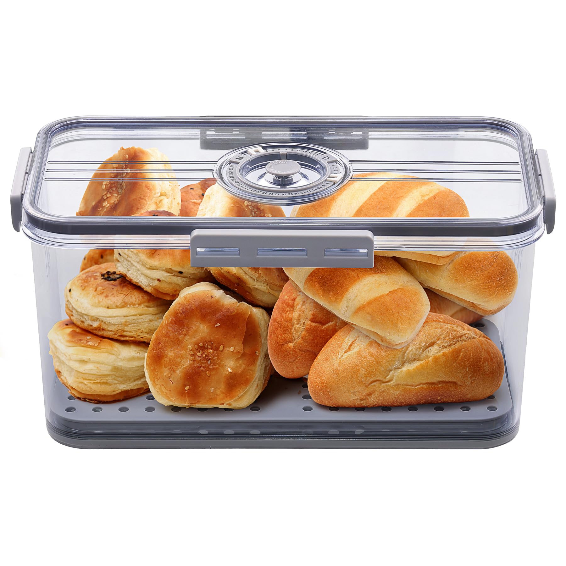 ANYPROLUS caja de pan, vista frontal, facilita ver el estado del pan.