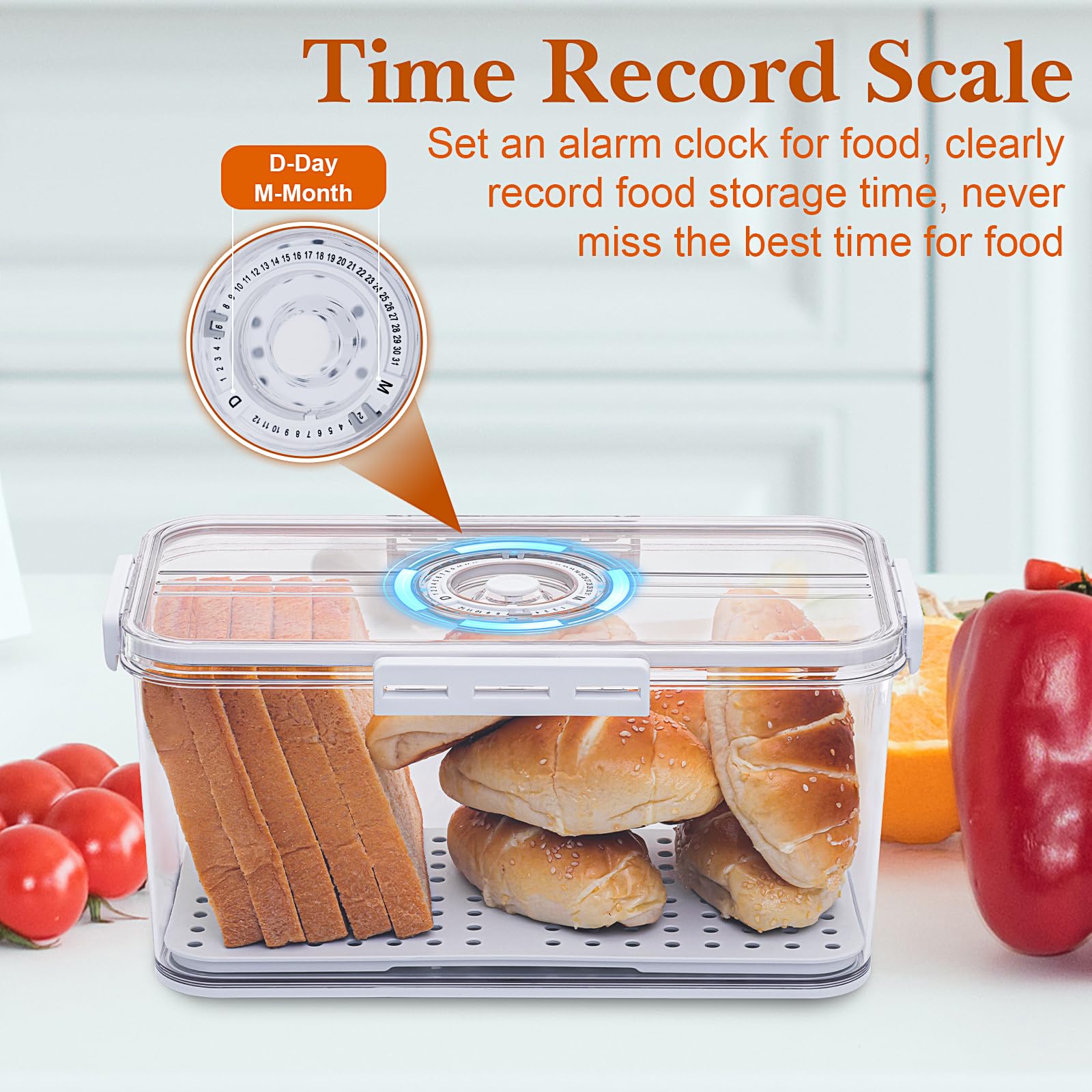 ANYPROLUS Caja pan sin-bpa para almacenamiento seguro.