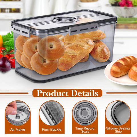 ANYPROLUS Panera de gran capacidad para pan, bollos y pasteles