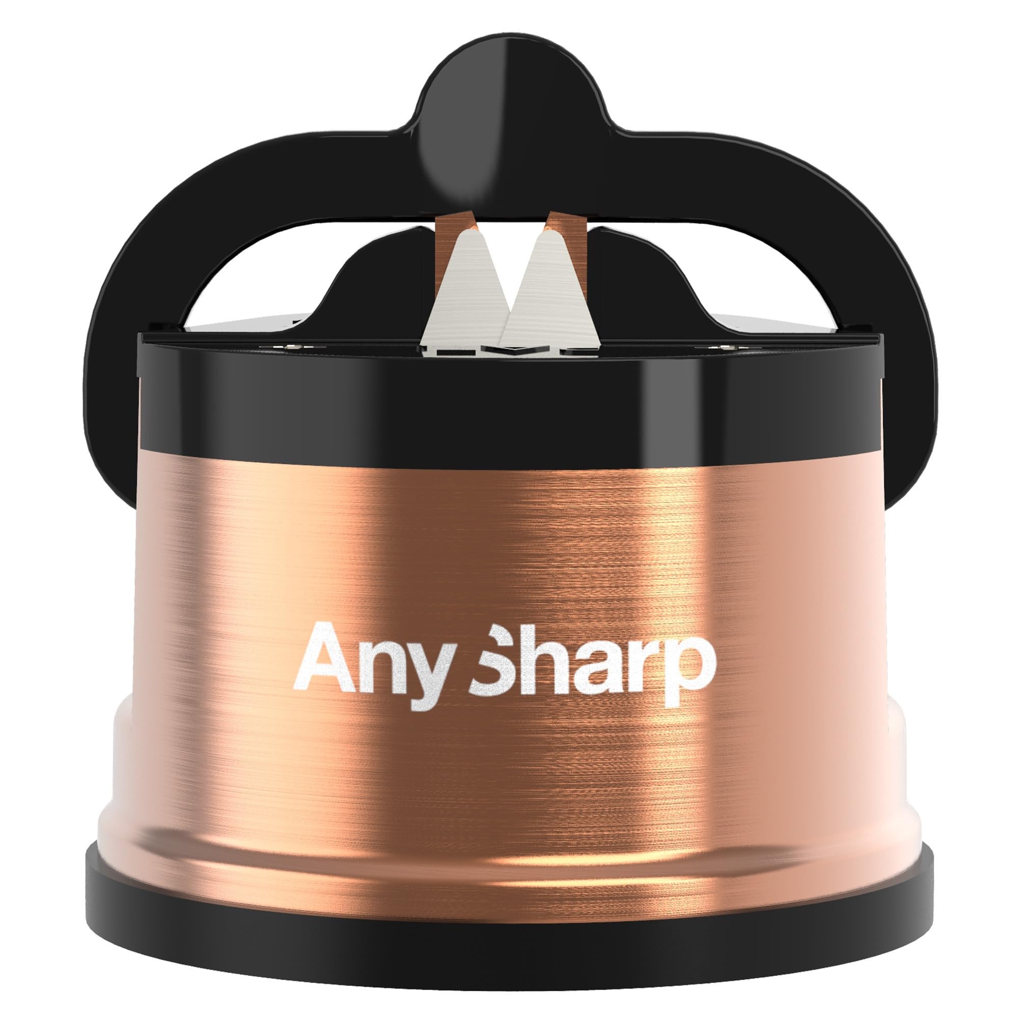 AnySharp Chef: base de succión potente para afilado estable y seguro.