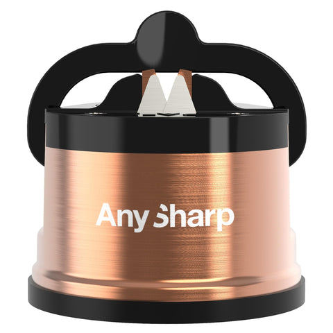 AnySharp Chef: base de succión potente para afilado estable y seguro.
