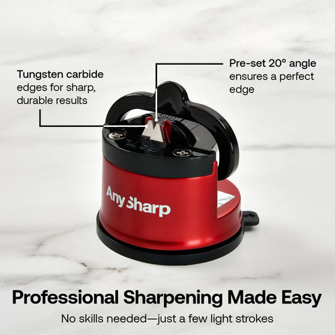 Ajuste de ángulo predefinido de 20 grados para afilar con precisión.
