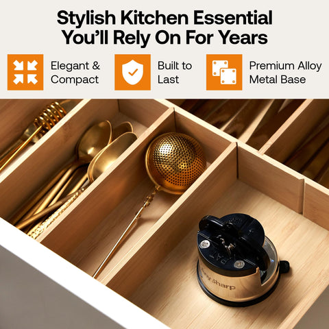 AnySharp Pro Metal: acabado-metal elegante complementa la cocina