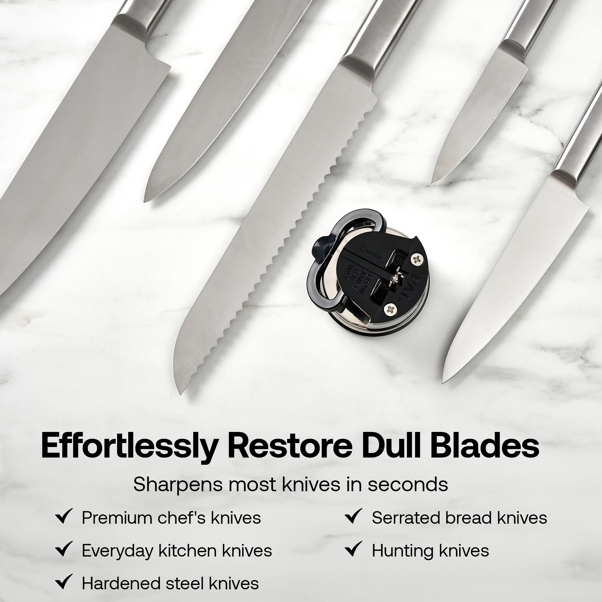 AnySharp Pro Metal: diseño-compacto facilita guardado en cajón