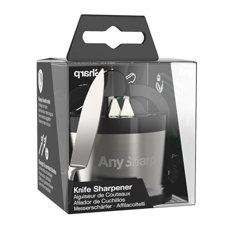 AnySharp Pro Metal: guardado-cajon compacto para almacenamiento ordenado