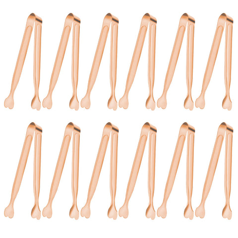 Pinzas ANYTRP pequeñas para servir, juego de 12, acero inoxidable y aptas para lavavajillas.
