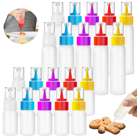 Anyumocz botellas escritura 1oz: decoración precisa de pasteles.