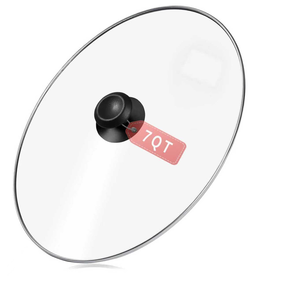 Tapa oval de vidrio Aocies para olla lenta 7 qt, visualiza la cocción sin levantarla.