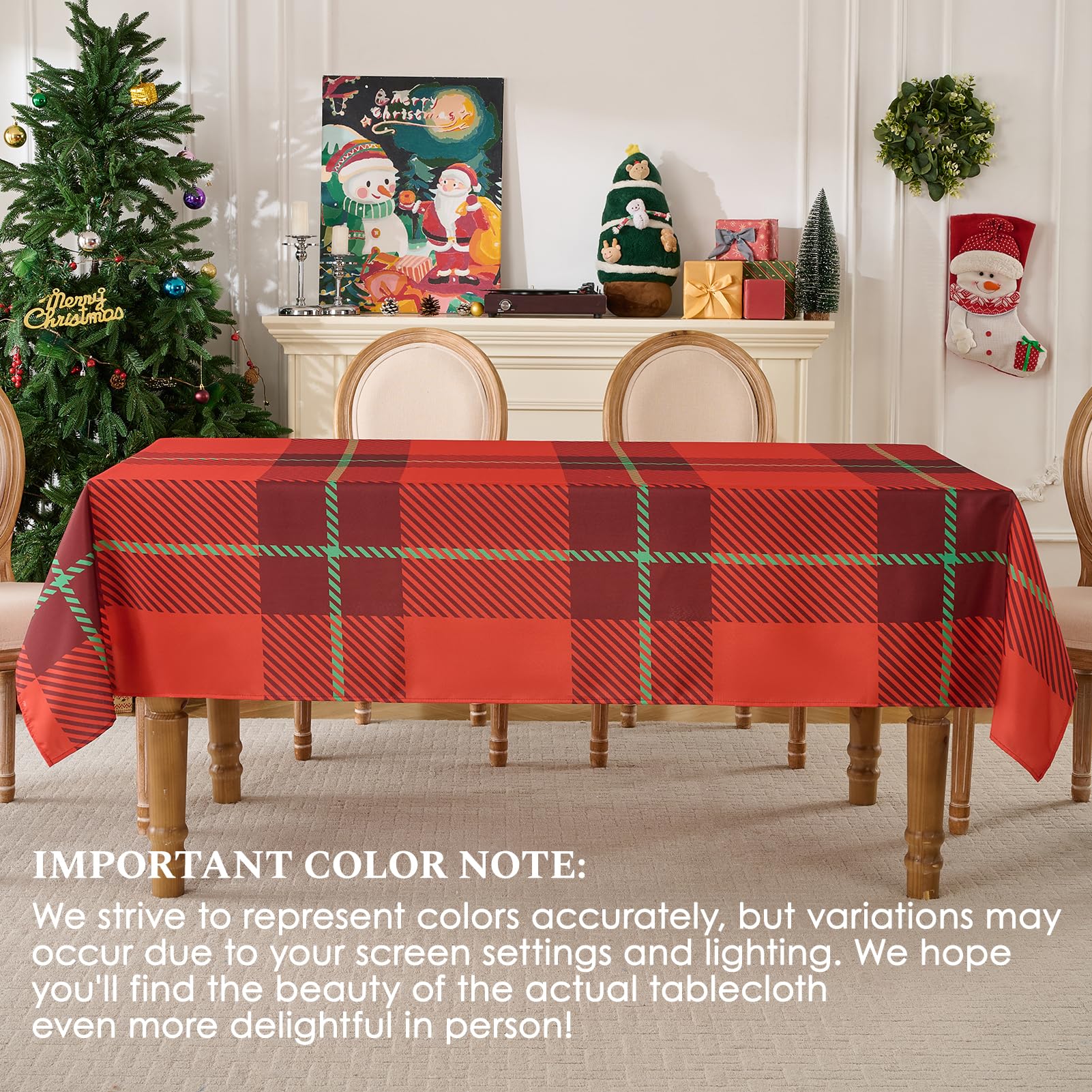 Mantel Aocoz tamaño 60x102 para mesas largas de 6 pies.