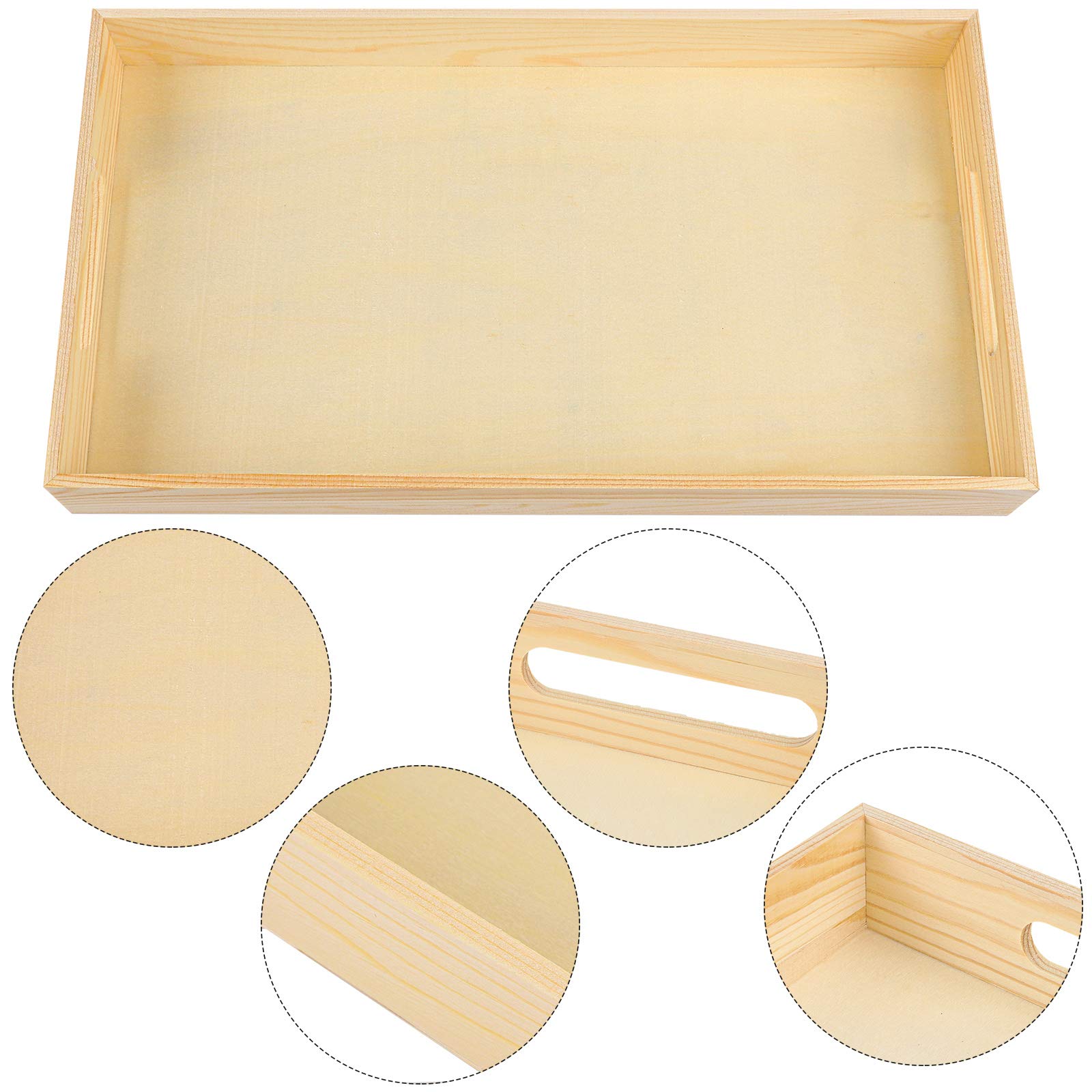 Bandejas nestadas de madera Aodaer para organización en mostrador.