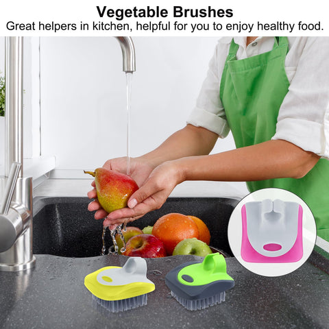 Cerdas de nylon suaves de Aodaer para limpieza eficaz sin dañar las verduras.