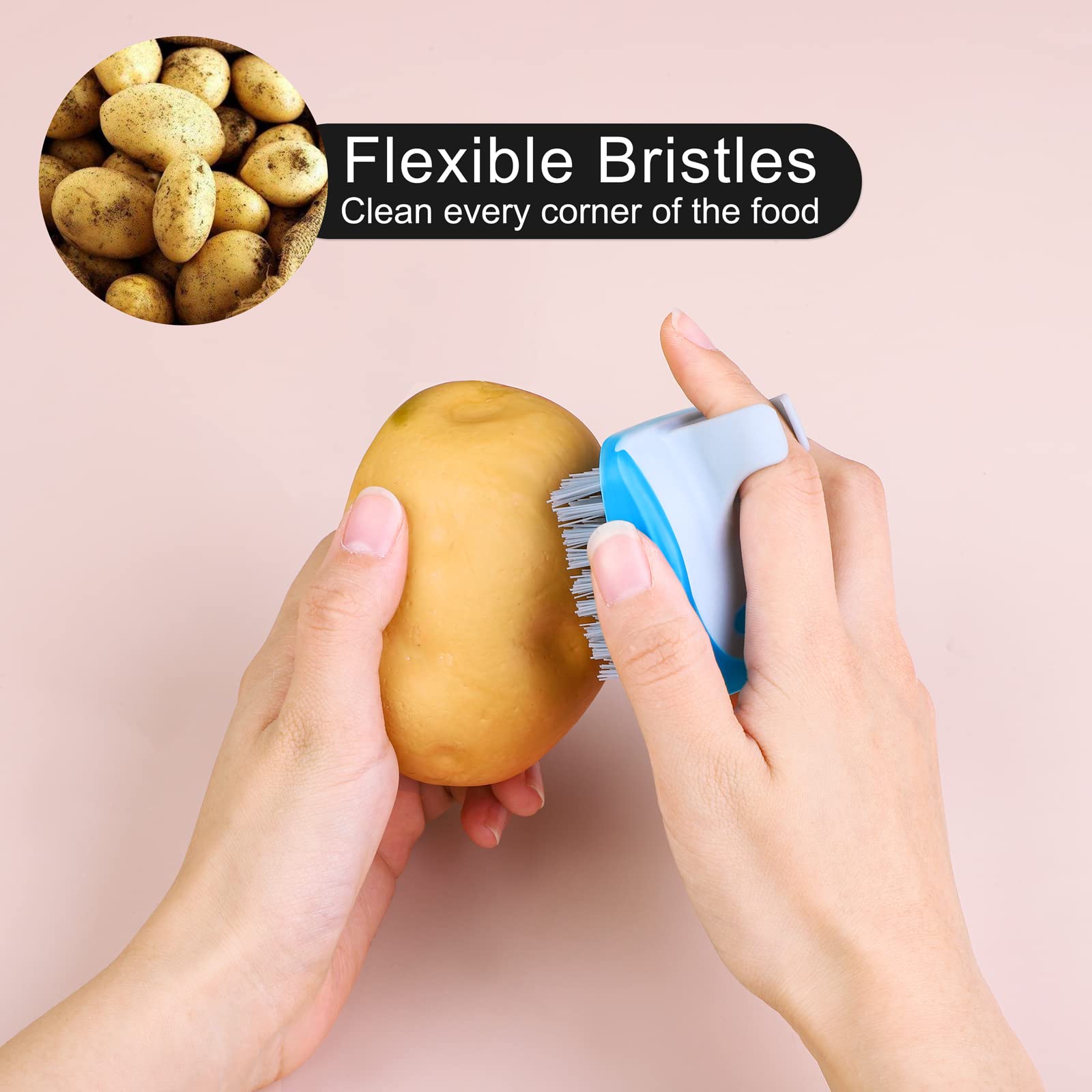 Cepillo Aodaer de doble cara amarillo para cerdas de nylon eficientes.