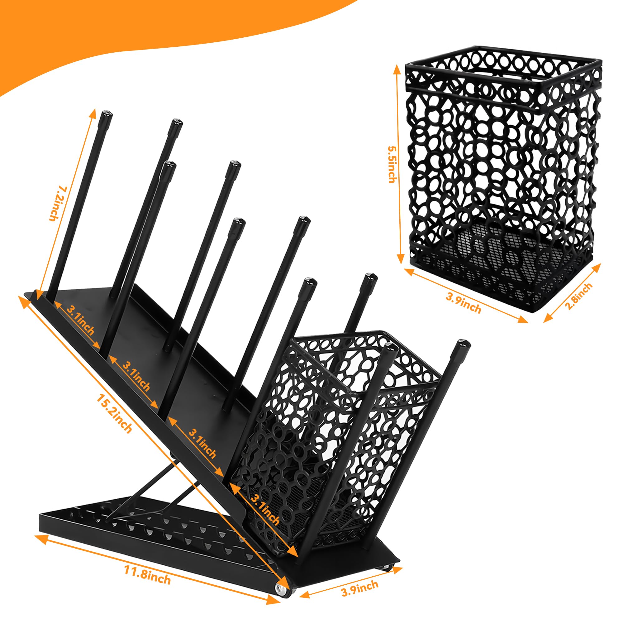 Cesta removible AODPWEN para utensilios, ideal para potes y pajillas.
