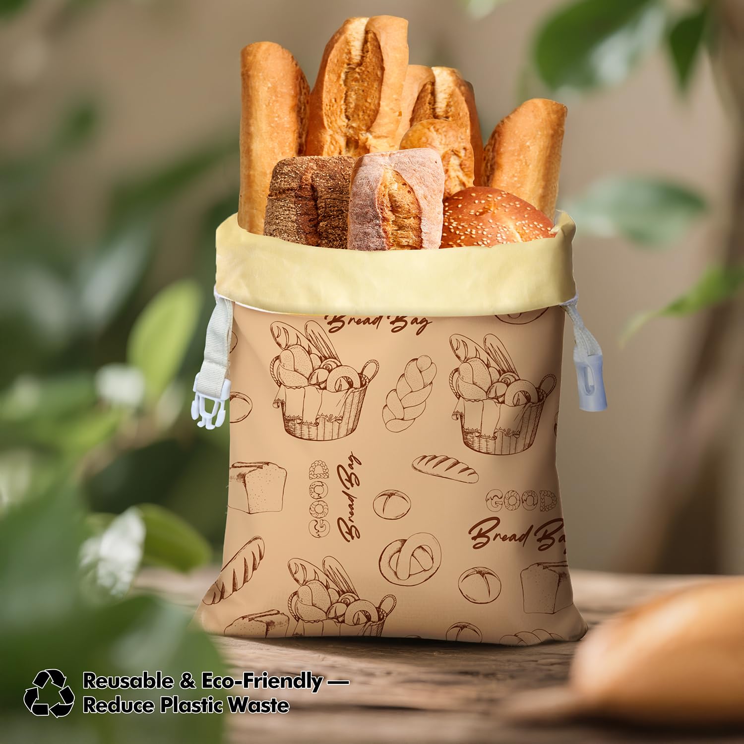 Bolsas reutilizables Aofmee para almacenamiento sin plástico.