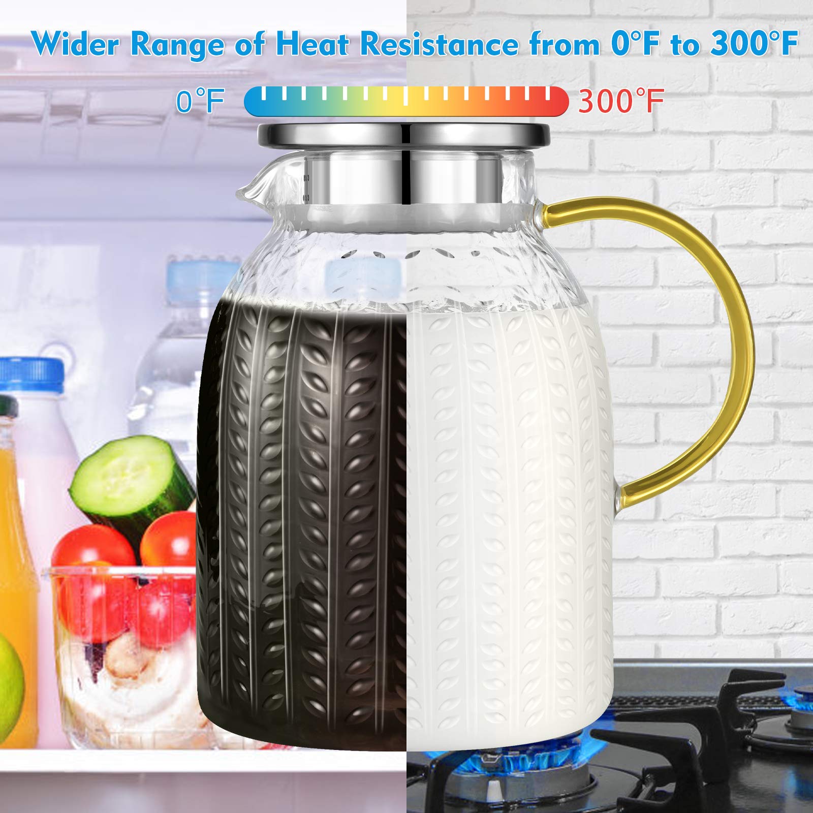 Jarra Aofmee 60oz con sello de tapa para evitar derrames