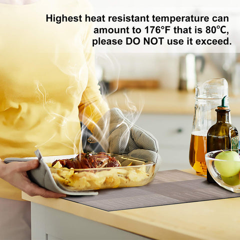 Manteles Aofmee: resistente al calor hasta 80°C para platos calientes