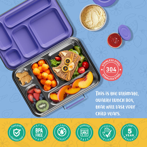 AOHEA Bento sello-silicona, borde seguro para mantener condimentos dentro.