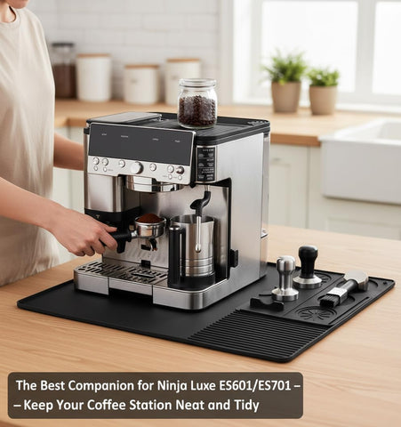 Aolaike mat de silicona para cafetera Ninja Luxe ES601/ES701, mat inferior estabiliza y evita deslizamientos