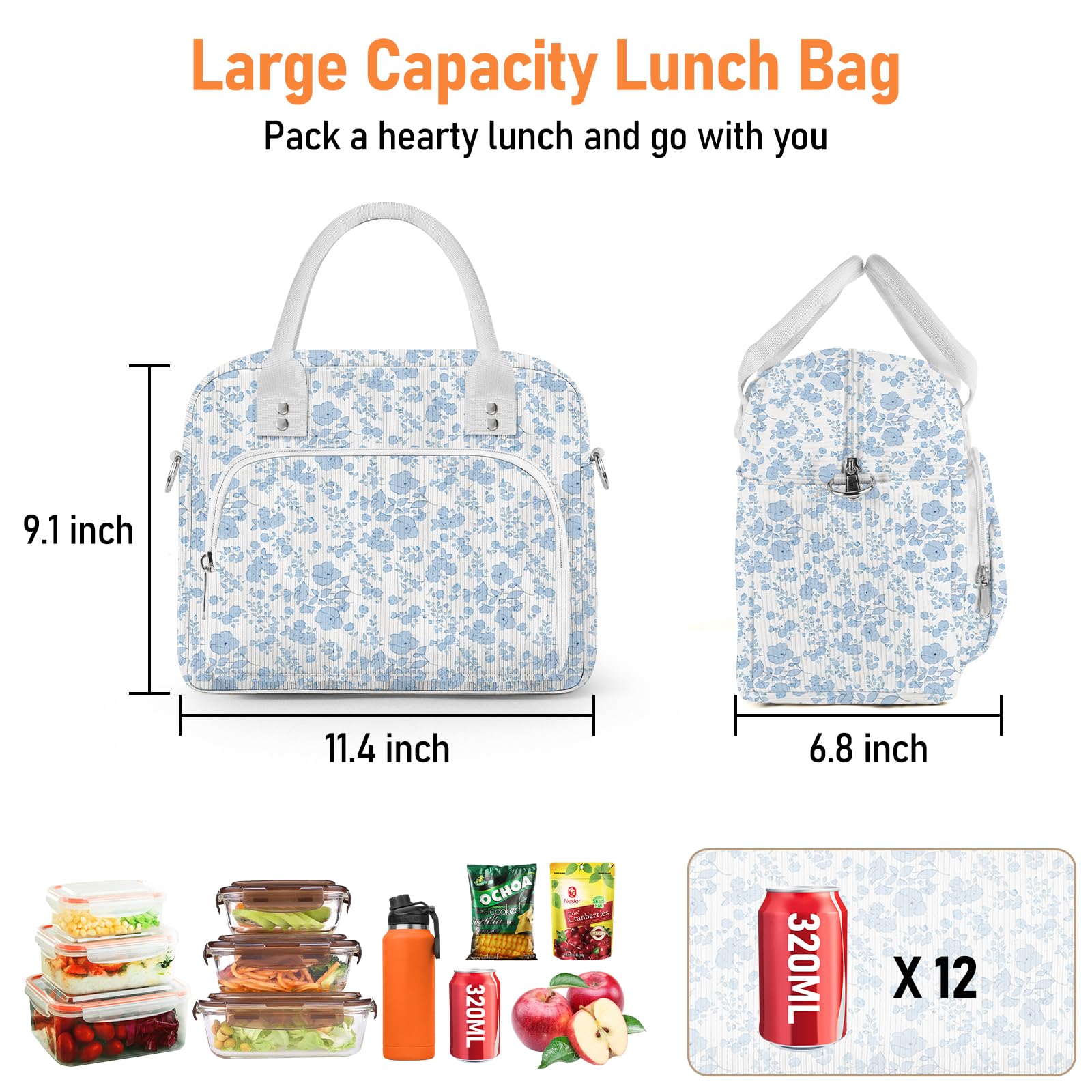 Aomeskoitoy bolsa con correa de hombro ajustable para transporte cómodo.
