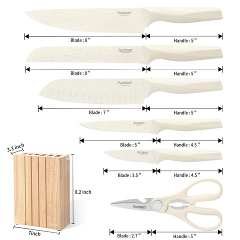 Cuchillo pan Aomiesen de 8 pulgadas para rebanadas uniformes