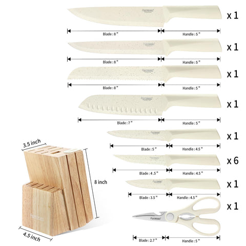 Cuchillo de pan Aomiesen 8 pulgadas para cortes limpios.