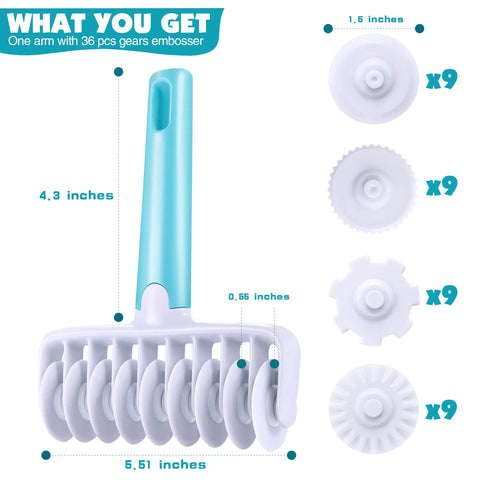 Aonagi ruedas cortadoras 4 estilos: bordes variados para horneados.