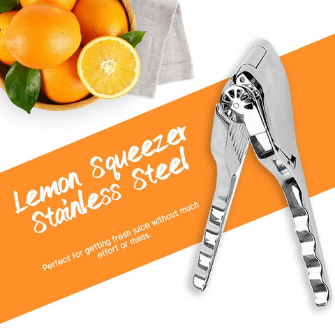 Aoocan exprimidor de acero inoxidable para lima y naranja con mango ergonómico.