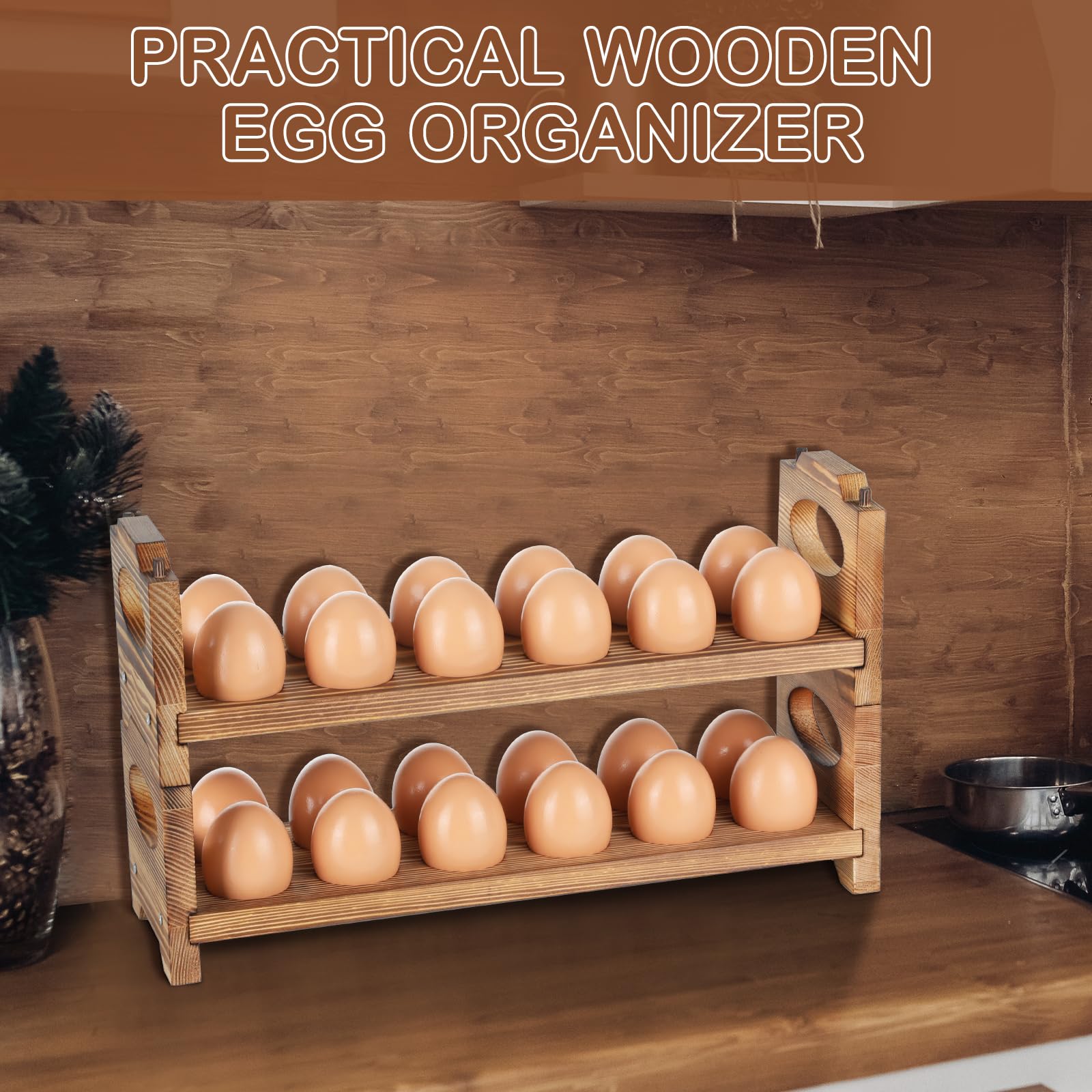 AOOHOOA Organizador de cocina práctico y decorativo para múltiples usos.