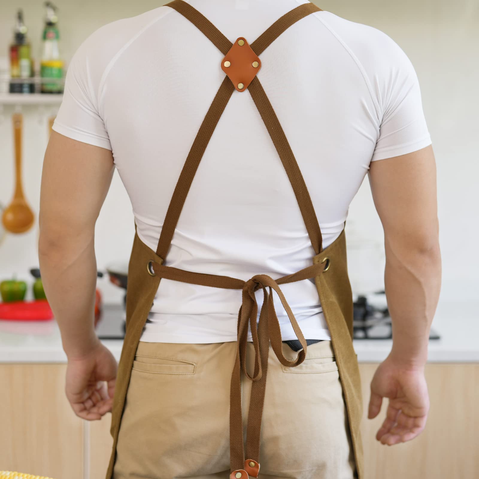Aoomzoon delantal lona sin olor para una experiencia de uso más agradable.