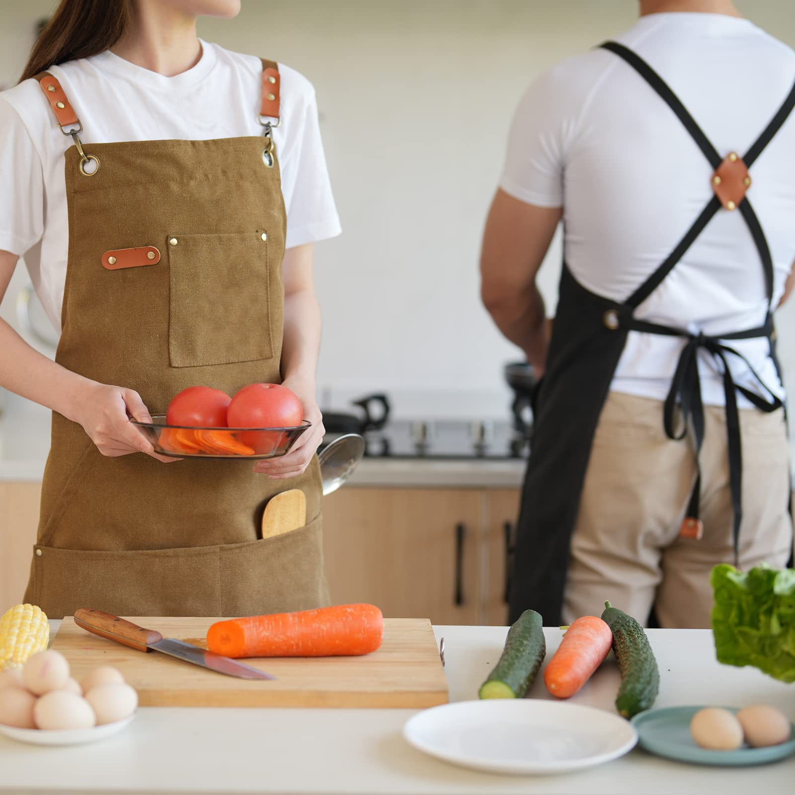 Aoomzoon delantal práctico para regalo útil a amantes de la cocina.