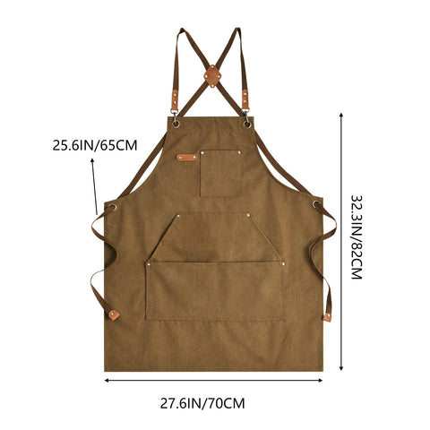 Aoomzoon delantal ideal para cocina, barbacoa y trabajo diario.