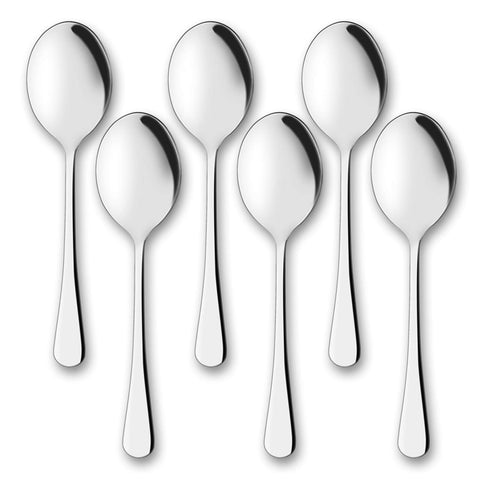 AOOSY cucharas para servir grandes, 6 piezas, ideales para buffet y porciones generosas.