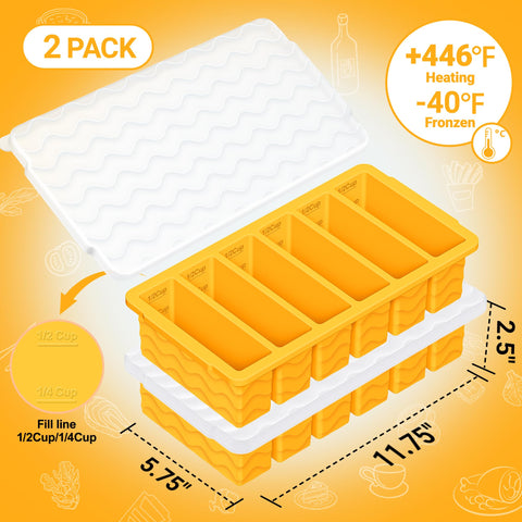 Bandejas Aopigavi de silicona para sopa y caldo con porciones de 125 ml.