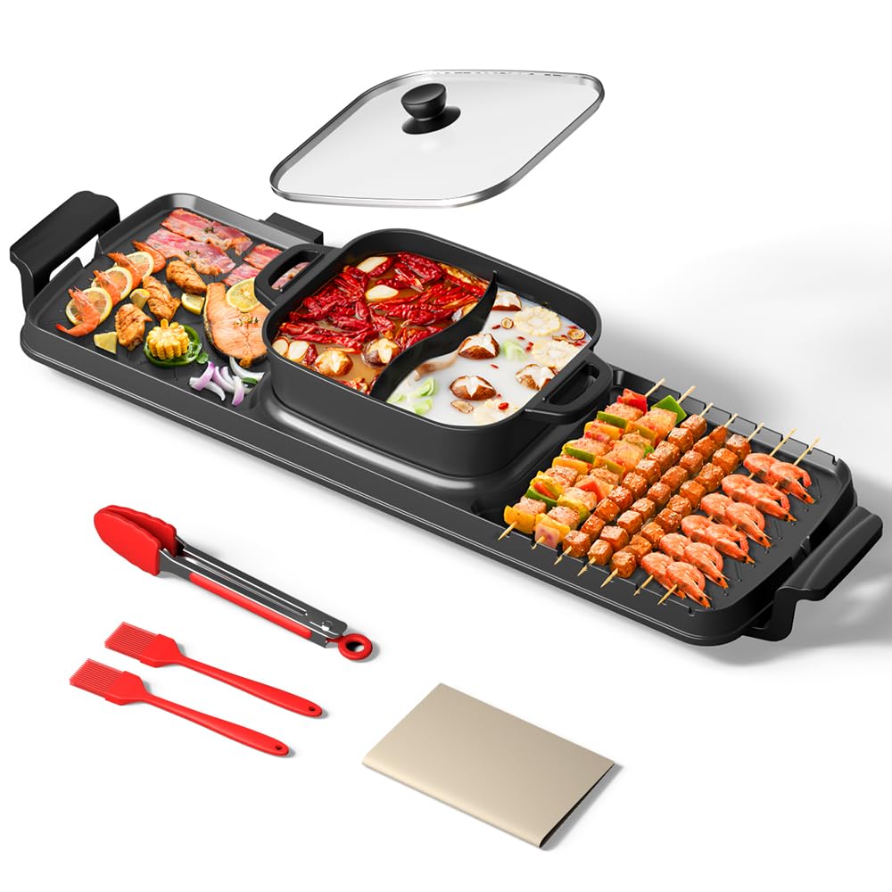 AORAN Kitchen grill y olla extragrande para reuniones familiares
