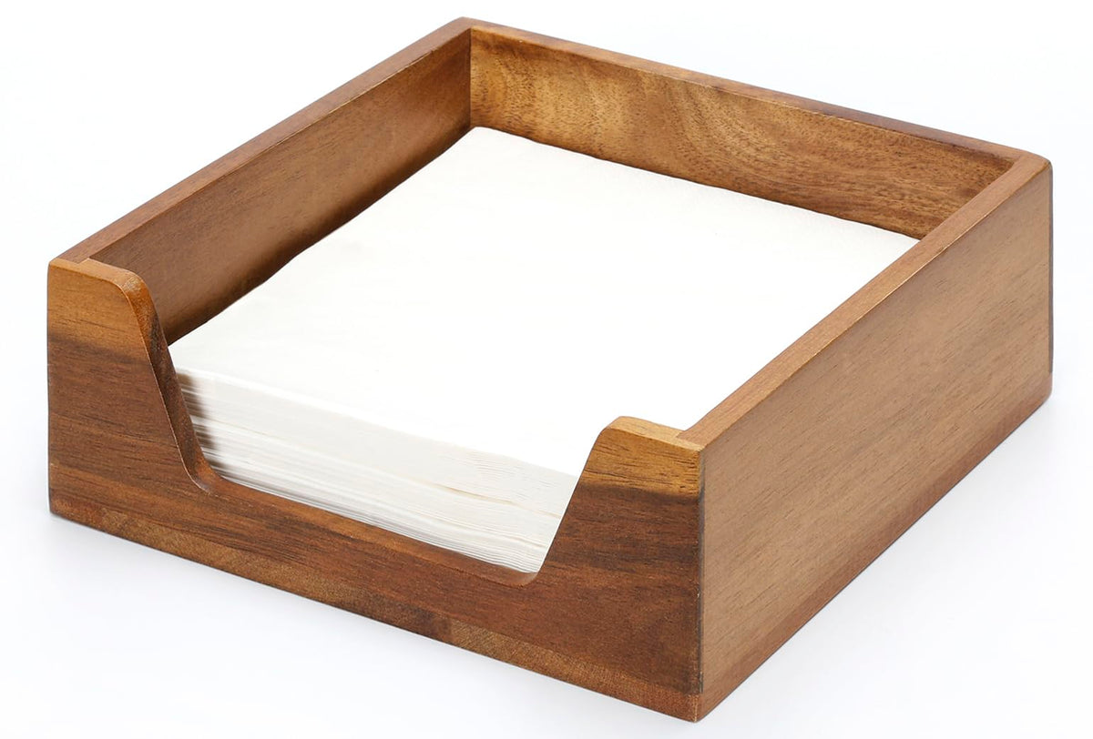 Aoravvik porta-servilletas en madera, fácil acceso para cada comida.