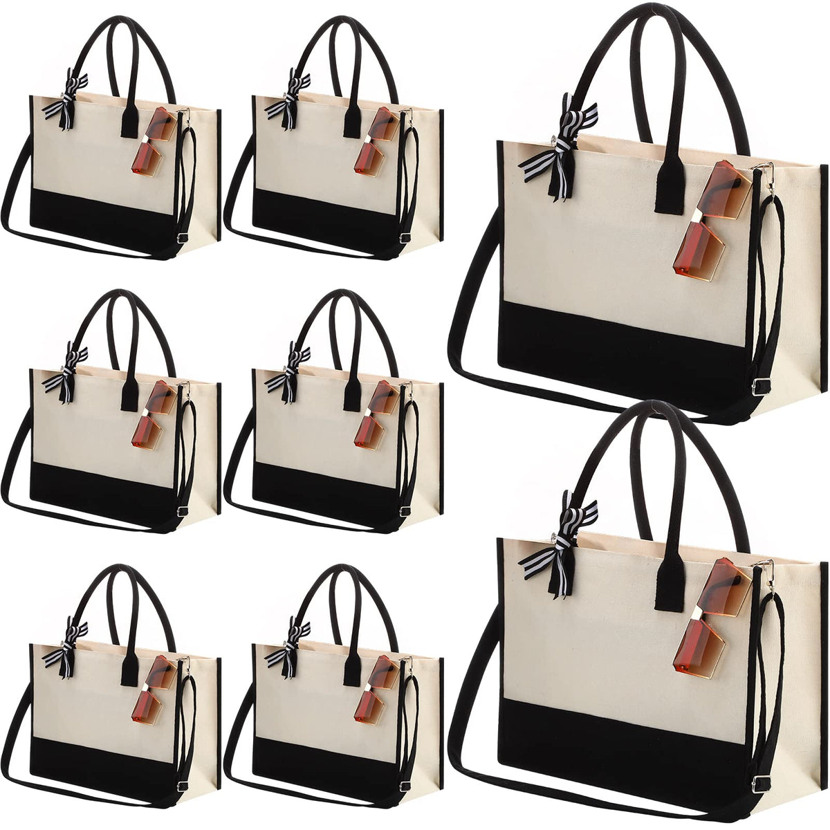 Bolsas tote Aoriher en lona con cierre para seguridad y organización diaria.