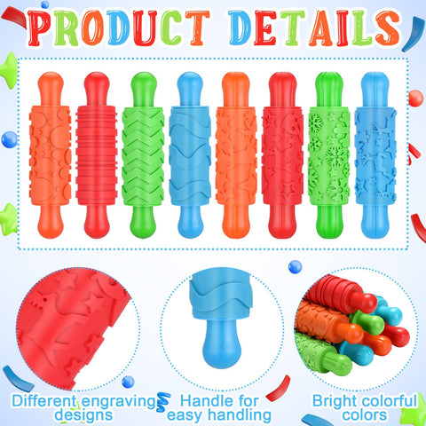 Patrones de ondas y zigzag Aoriher para impresiones duraderas en arcilla.