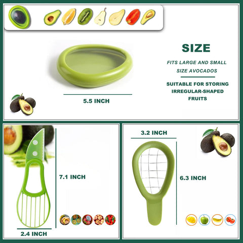 Aorplim Almacenamiento compacto para mantener frescos aguacates.