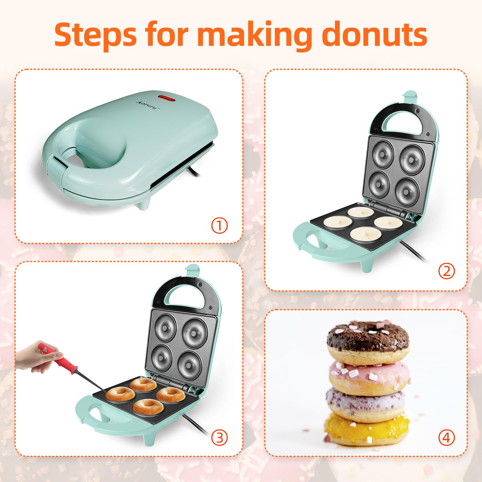 Aoruru mini donas como juego educativo para la creatividad infantil