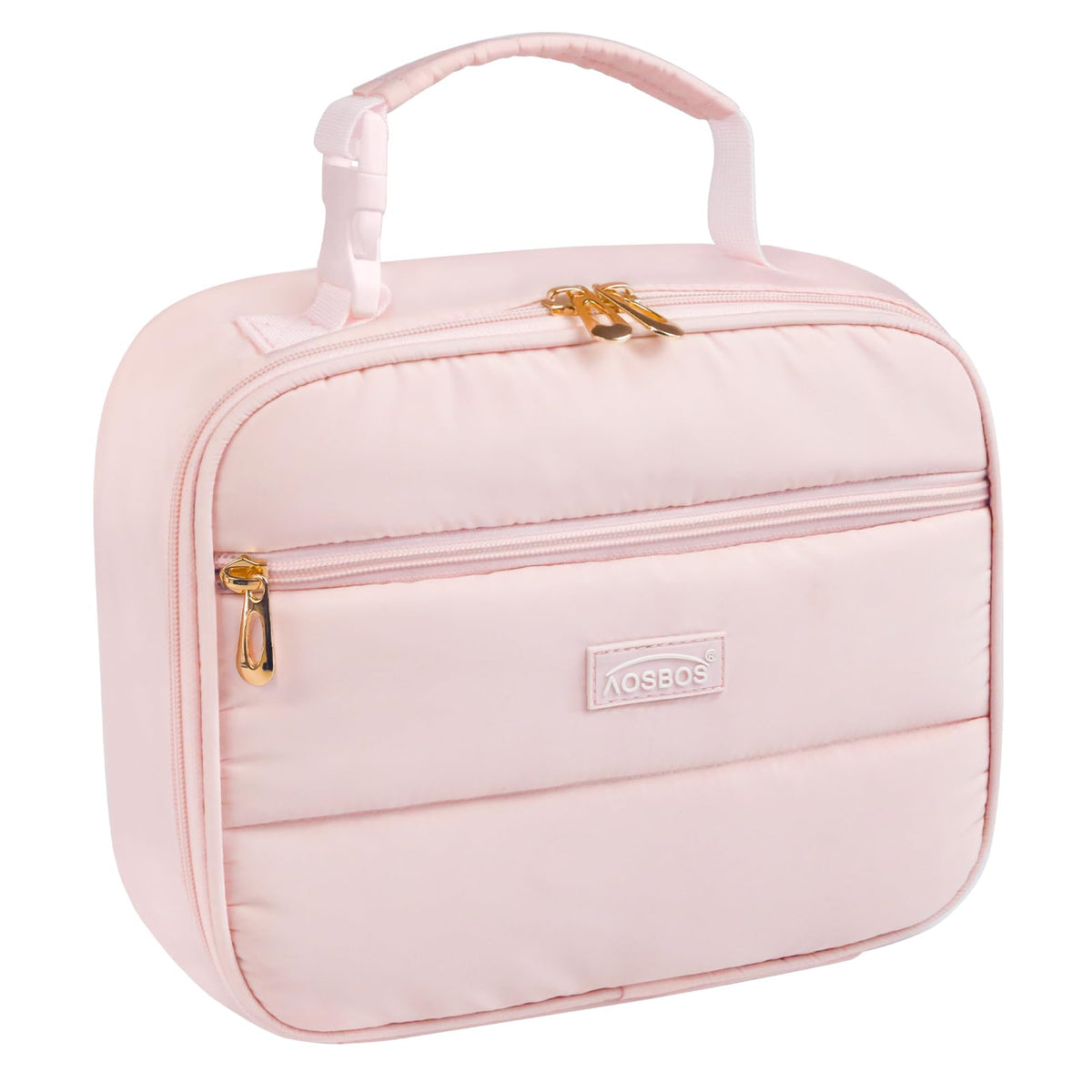Aosbos bolsa-almuerzo-mujer-acolchado exterior mantiene la comida fresca durante el día.