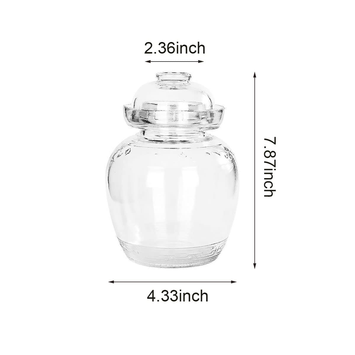 Aosnttol frasco vidrio fácil limpieza y mantenimiento sencillo para recetas caseras.