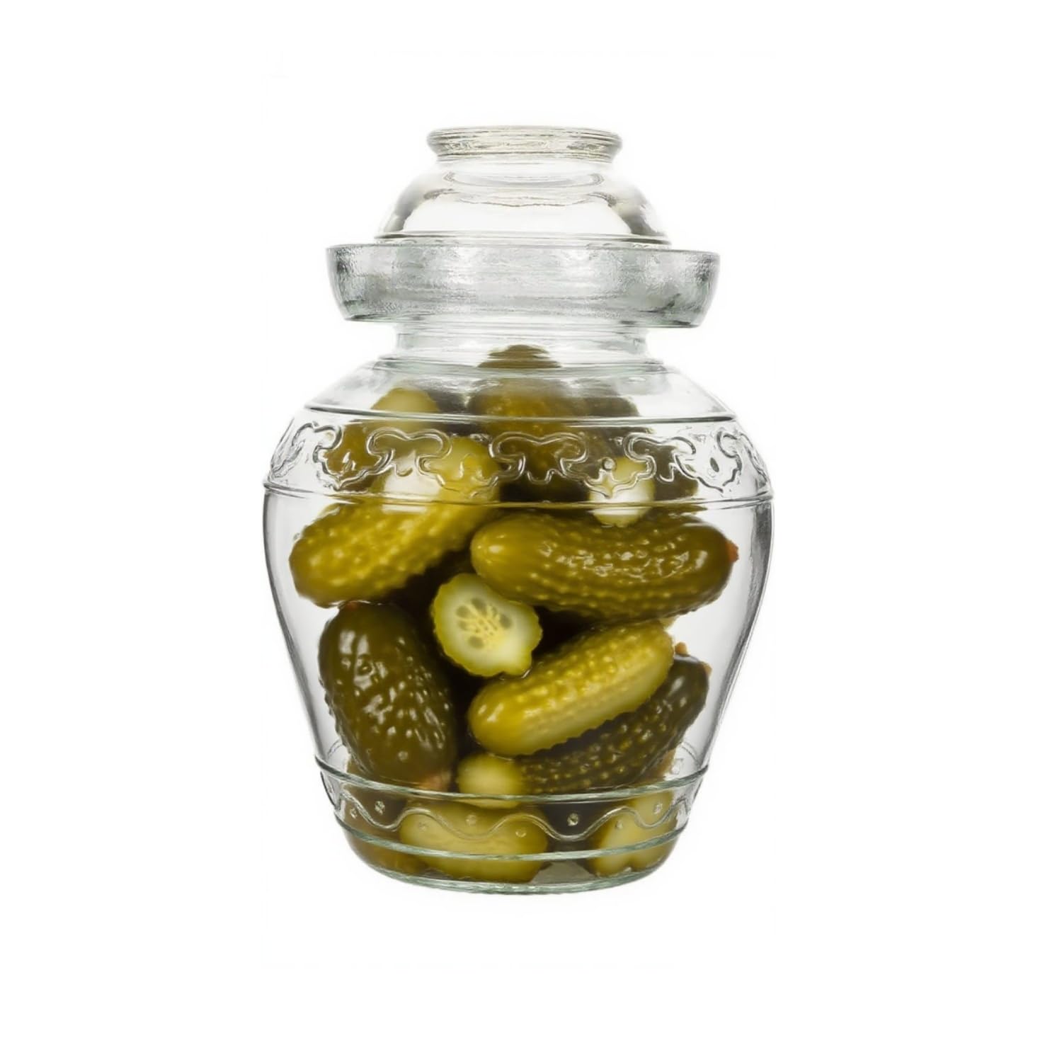 Aosnttol jarrón de fermentación 2-5L con tapa hermética para conservación