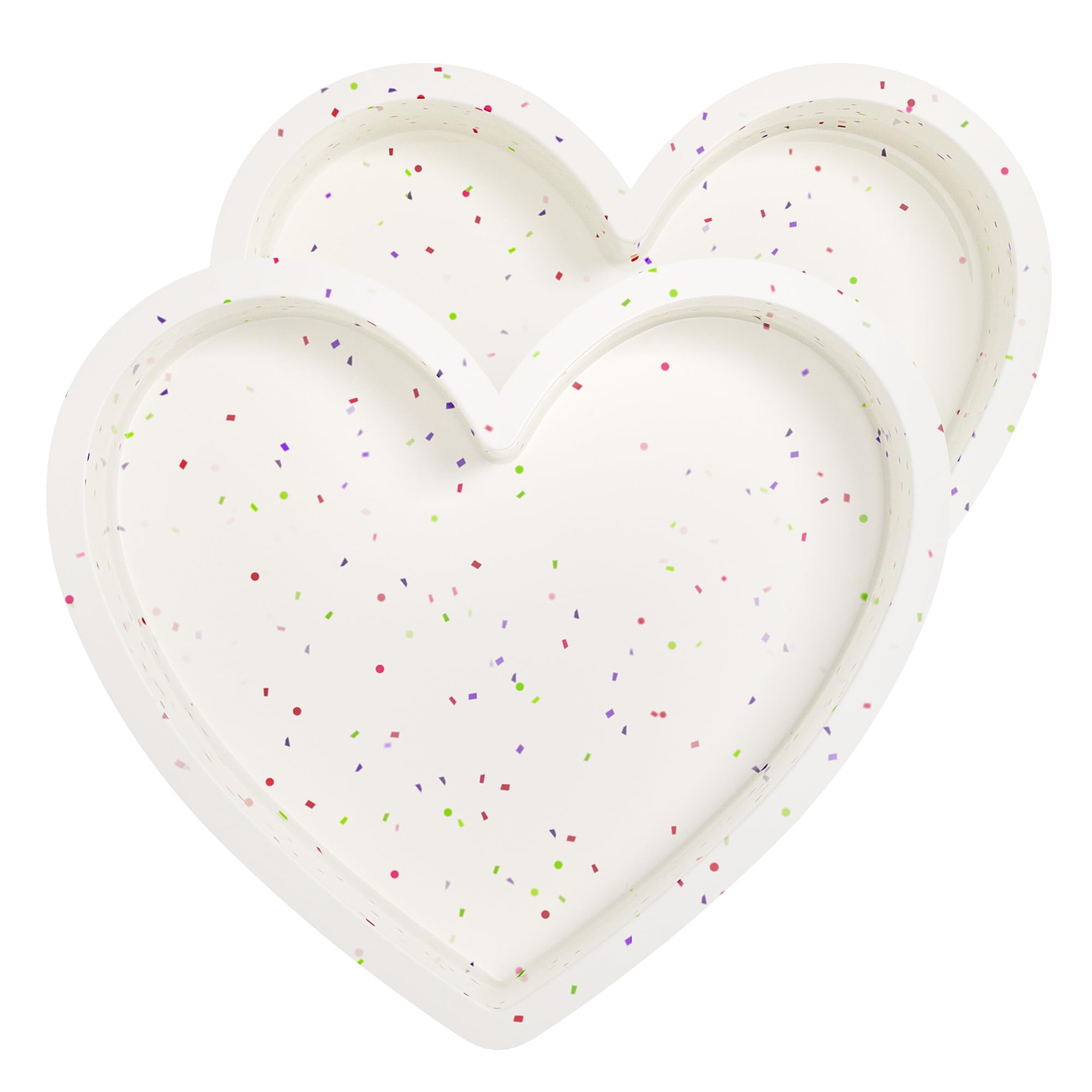 AOTASO molde corazón 10 pulgadas, desmolde fácil para pasteles.