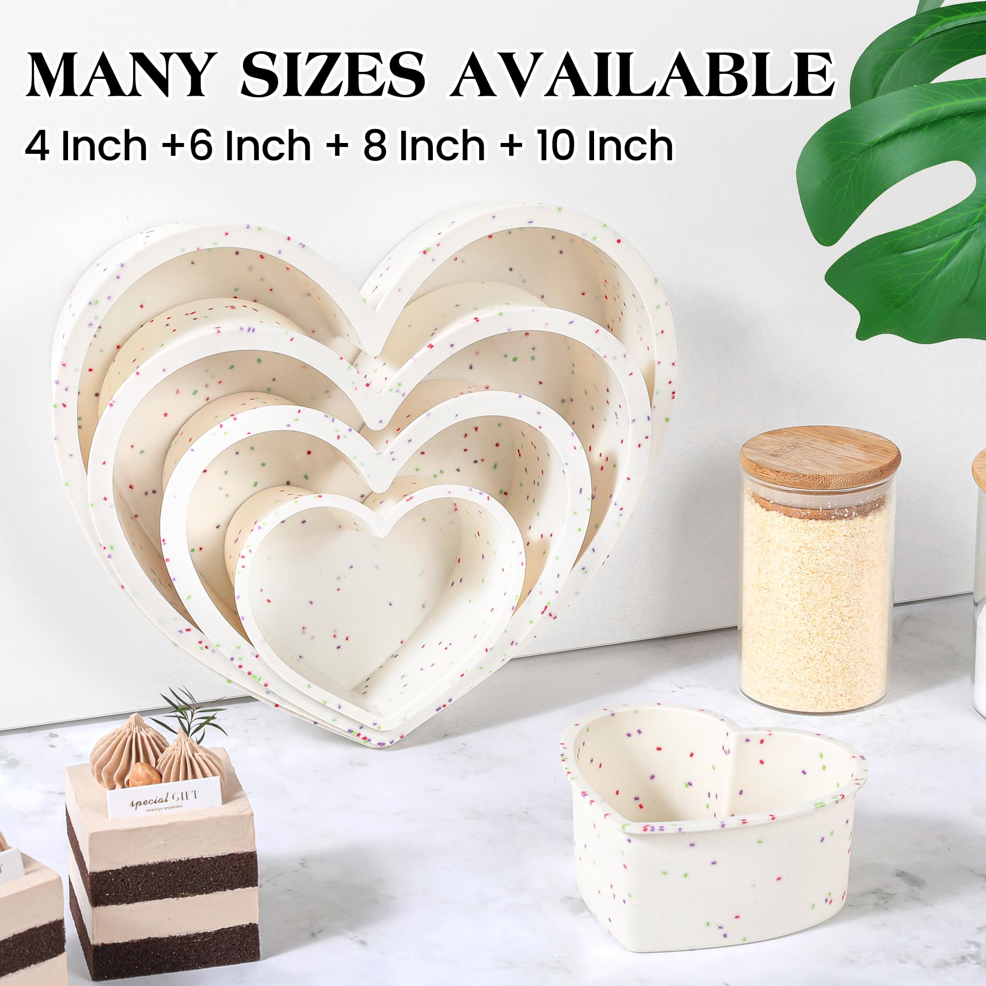 Uso para San Valentín y celebraciones con moldes corazón AOTASO.