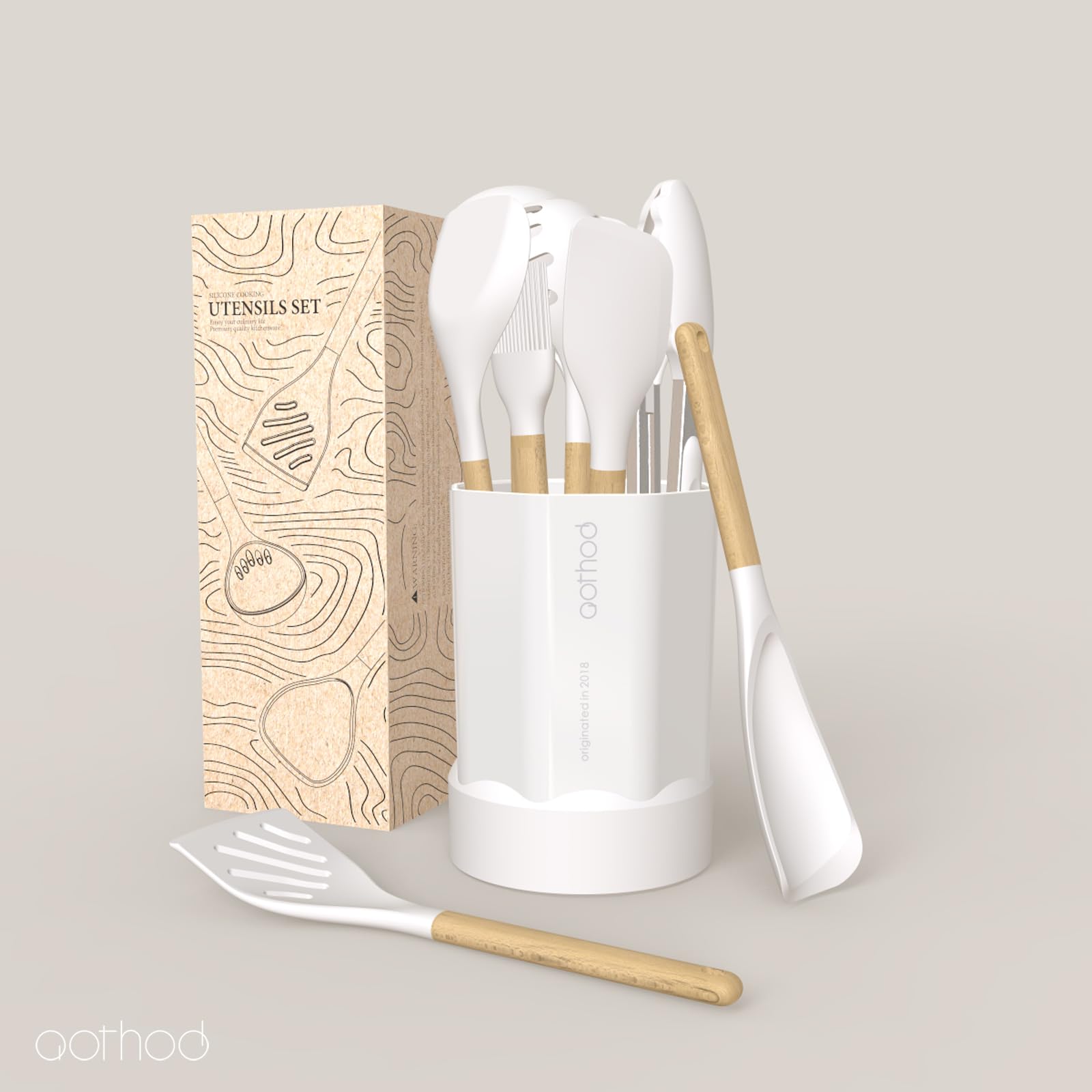 Pinzas de cocina AOTHOD para servir con precisión.