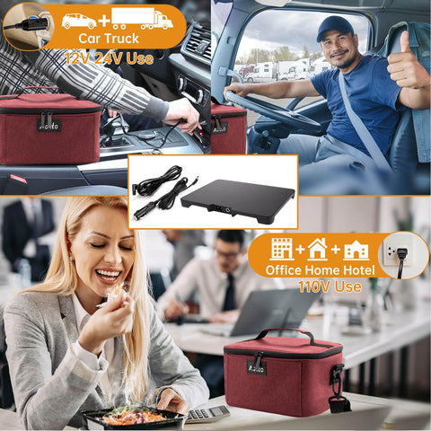 Horno portátil Aotto 24V para camión recalentando comidas sin esfuerzo